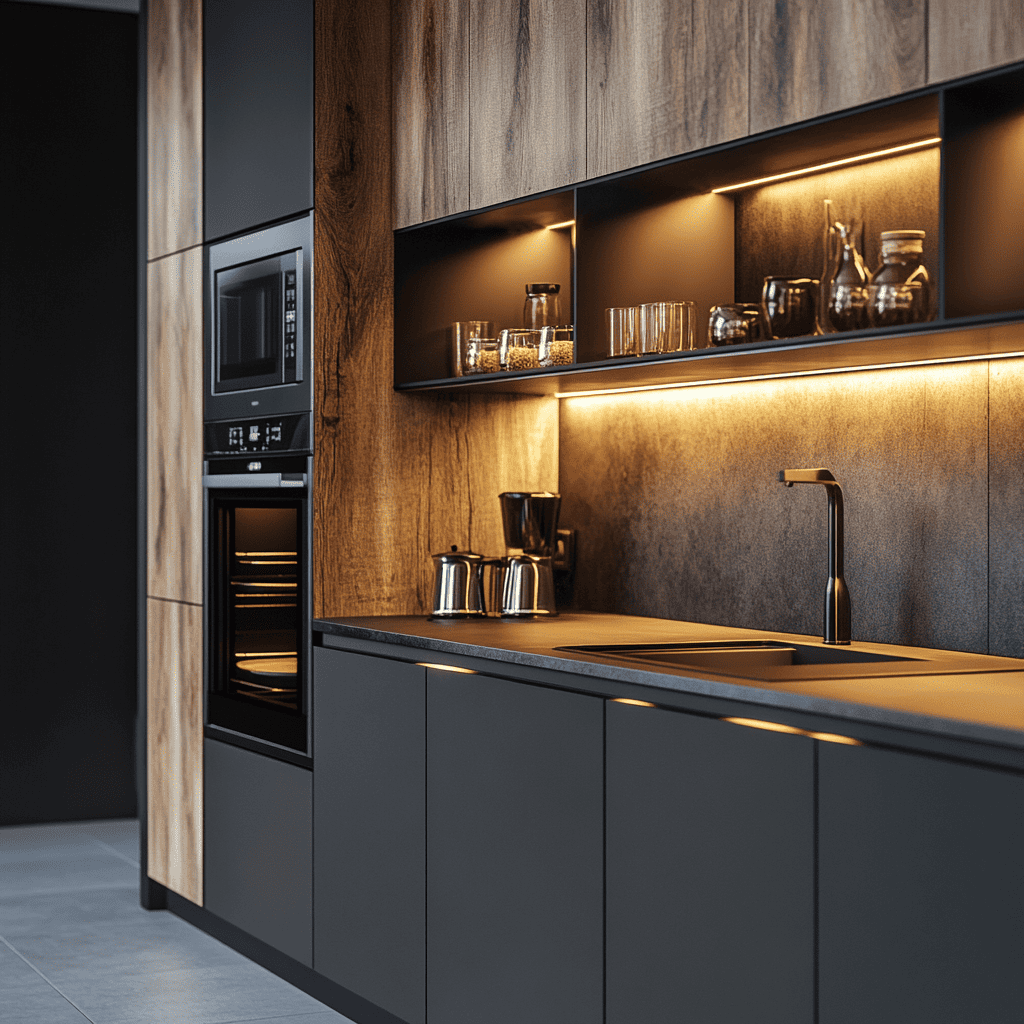 Materiales de Gabinetes Integrated Kitchen